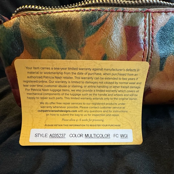 Patricia Nash Leather Wristlet - Picture 5 of 5